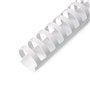 Argolas PVC Encadernar 22mm Branco 195 Folhas 100un