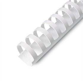Argolas PVC Encadernar 19/20mm Branco 165 Folhas 100un