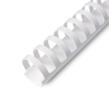Argolas PVC Encadernar 19/20mm Branco 165 Folhas 100un
