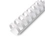 Argolas PVC Encadernar 19/20mm Branco 165 Folhas 100un