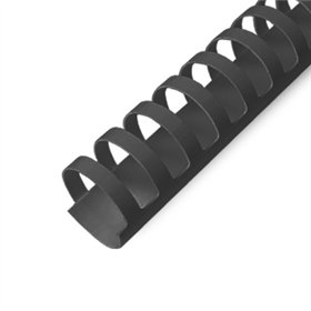 Argolas PVC Encadernar 25mm Preto 240 Folhas 50un
