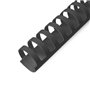 Argolas PVC Encadernar 25mm Preto 240 Folhas 50un