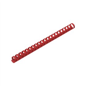 Argolas PVC Encadernar 14mm Vermelho 90 Folhas 100un