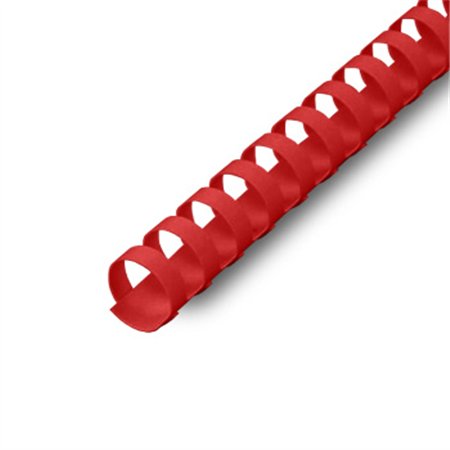 Argolas PVC Encadernar 16mm Vermelho 130 Folhas 100un