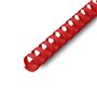 Argolas PVC Encadernar 16mm Vermelho 130 Folhas 100un