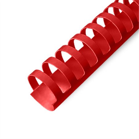 Argolas PVC Encadernar 25mm Vermelho 240 Folhas 50un