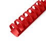 Argolas PVC Encadernar 25mm Vermelho 240 Folhas 50un