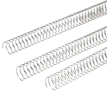 Argolas Espiral Metálicas Passo 5:1 48mm Prata 25un