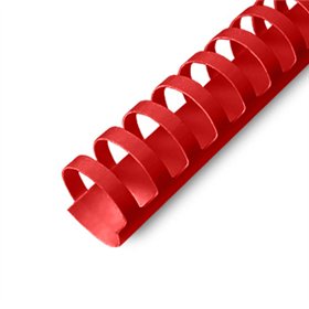 Argolas PVC Encadernar 18mm Vermelho 140 Folhas 100un