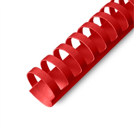 Argolas PVC Encadernar 18mm Vermelho 140 Folhas 100un