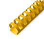 Argolas PVC Encadernar 25mm Amarelo 240 Folhas 50un