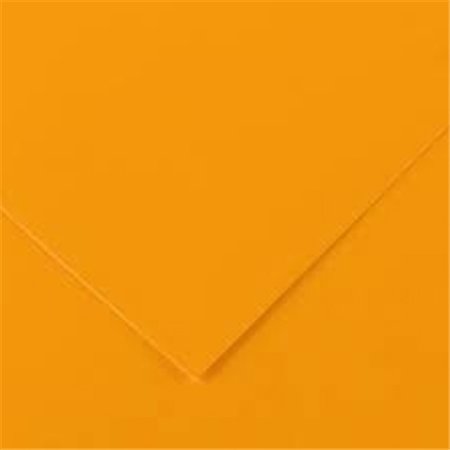 Cartolina 50x65cm Laranja Fluorescente 250g 25 Folhas Canson