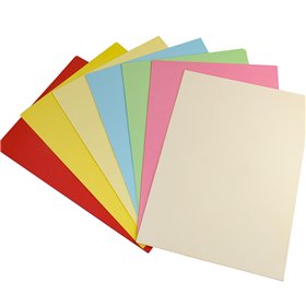 Cartolina A4 Cores Suaves Sortidas 250g 100 Folhas