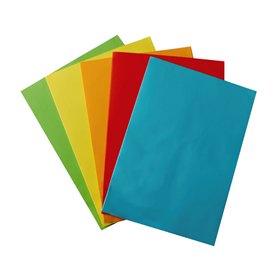 Cartolina A4 Cores Fortes Sortidas 250g 100 Folhas