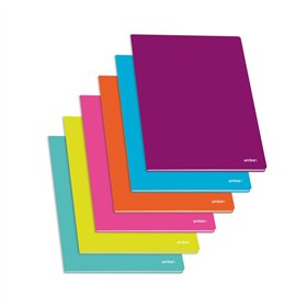 Caderno Agrafado A4 Quadric Ambar School Sortido 60Fls 1un
