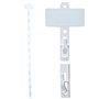 Tira Merchandising TM6 c/ Topo 12 Ganchos H790 Branco