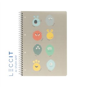 Caderno Espiral A4 Pautado PP PLAY ME Monster 80Fls 1un