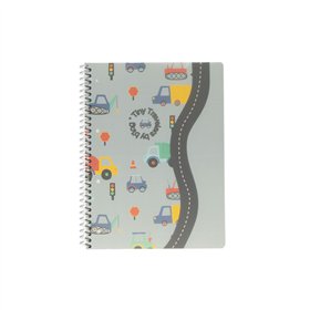 Caderno Espiral A5 Pautado PP PLAY ME Cars 80Fls 1un