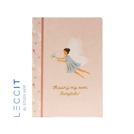 Caderno Agrafado A4 Quadriculado FAIRIES Rose 48Fls 1un