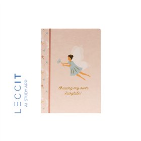 Caderno Agrafado A5 Quadriculado FAIRIES Rose 48Fls 1un