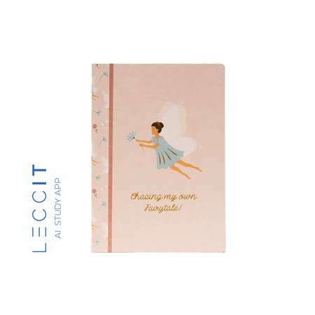 Caderno Agrafado A5 Quadriculado FAIRIES Rose 48Fls 1un