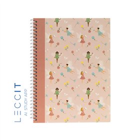 Caderno Espiral A4 Pautado FAIRIES Tale 80Fls 1un
