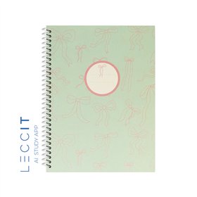 Caderno Espiral A4 Quadriculado LACES Verde 80Fls 1un