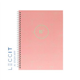 Caderno Espiral A4 Quadriculado LACES Rosa 80Fls 1un