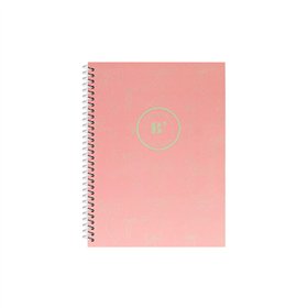 Caderno Espiral A5 Pautado LACES Rosa 80Fls 1un
