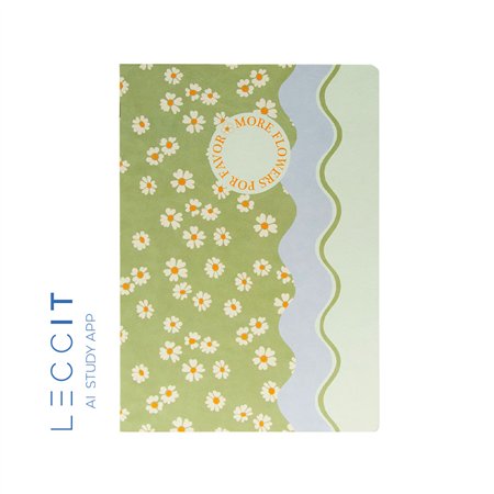 Caderno Agrafado A4 Pautado FLOWERS Waves 48Fls 1un