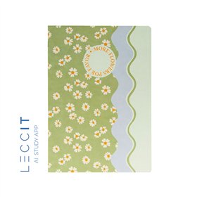 Caderno Agrafado A4 Quadriculado FLOWERS Waves 48Fls 1un