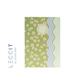 Caderno Agrafado A5 Pautado FLOWERS Waves 48Fls 1un
