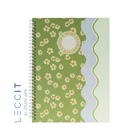 Caderno Espiral A4 Pautado FLOWERS Waves 80Fls 1un