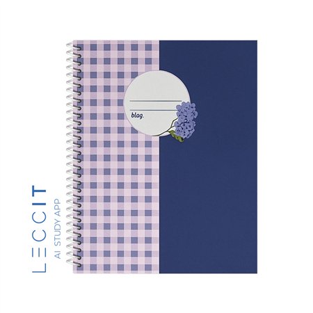 Caderno Espiral A4 Pautado PROVENCE Vichy 80Fls 1un