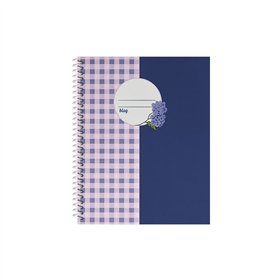 Caderno Espiral A5 Pautado PROVENCE Vichy 80Fls 1un