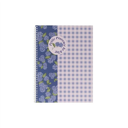Caderno Espiral A5 Quadriculado PROVENCE Flower 80Fls 1un