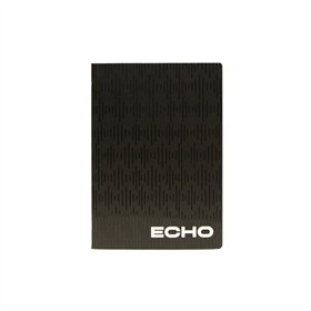 Caderno Agrafado A5 Pautado ECHO Preto 48Fls 1un