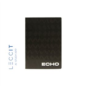 Caderno Agrafado A5 Quadriculado ECHO Preto 48Fls 1un