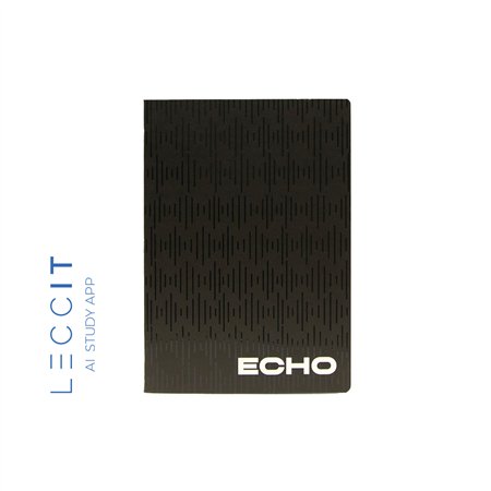 Caderno Agrafado A5 Quadriculado ECHO Preto 48Fls 1un