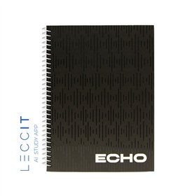 Caderno Espiral A4 Quadriculado ECHO Preto 80Fls 1un
