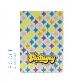 Caderno Agrafado A4 Pautado VINTAGEY Sparks 48Fls 1un