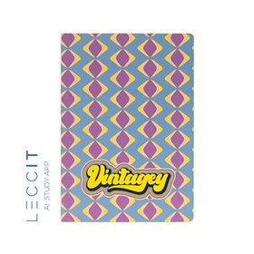 Caderno Agrafado A4 Quadriculado VINTAGEY Diamond 48Fls 1un