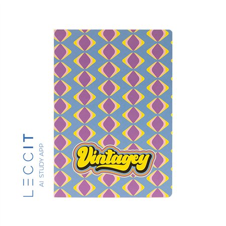 Caderno Agrafado A4 Quadriculado VINTAGEY Diamond 48Fls 1un