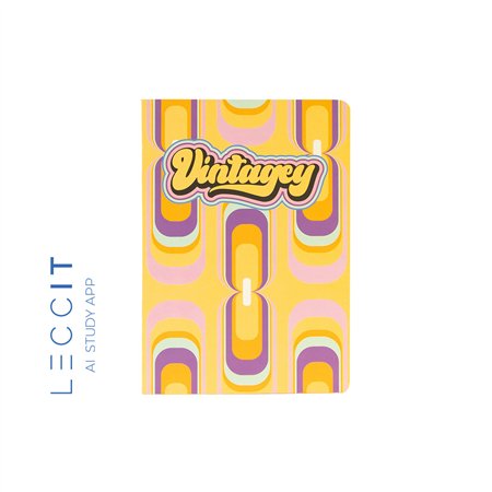 Caderno Agrafado A5 Pautado VINTAGEY Retro 48Fls 1un