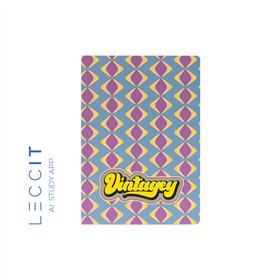 Caderno Agrafado A5 Quadriculado VINTAGEY Diamond 48Fls 1un