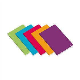 Caderno Agrafado A4 Pautado PP Ambar School Sortido 48Fls 1u