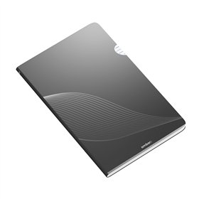 Caderno Agrafado A4 Pautado PP Ambar Preto 48Fls 1un