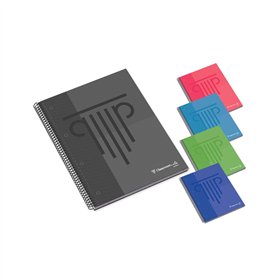 Caderno Espiral A4 Quadriculado Ambar WB Sortido 100Fls 1un