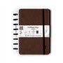 Caderno EcoSmart A5 PU Ambar Castanho 100g 100Fls