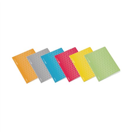 Caderno Agrafado A5 Quadric PP Ambar Triang Sortido 48Fls 1u
